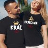 Tričko s potlačou Kráľ a kráľovná Tričko s potlačou Kráľ a kráľovná