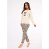 Cornette dámské pyžamko 671/429 Panther béžová Cornette dámské pyžamko 671/429 Panther béžová