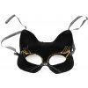 Zamatová maska čierna mačka - 3 varianty Farba: zlatá Zamatová maska čierna mačka - 3 varianty Farba: zlatá