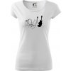 Mačka a gitara WC - Dámske tričko Pure - L ( Biela ) Mačka a gitara WC - Dámske tričko Pure - L ( Biela )