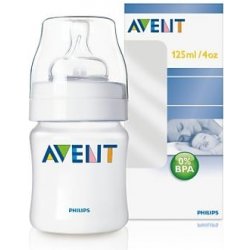 Avent PP dojčenská fľaša pre novorodencov 125ml