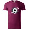 Futbalová lopta v triku - Tričko z organickej bavlny - M ( Fuchsiová ) Futbalová lopta v triku - Tričko z organickej bavlny - M ( Fuchsiová )