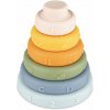 Canpol babies Senzorická kruhová skladacia pyramída - 6 ks - pestrofarebná Canpol babies Senzorická kruhová skladacia pyramída - 6 ks - pestrofarebná