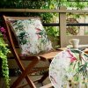 Eurofirany Záhradná nepremokavá obliečka na vankúšik GARDEN 31G so strapcami ružová Polyester 45x45 cm - možnosť úpravy rozmeru Eurofirany Záhradná nepremokavá obliečka na vankúšik GARDEN 31G so strapcami ružová Polyester 45x45 cm - možnosť úpravy rozmeru