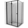 Mexen Mist-F skladací sprchovací kút ľavý 95 x 90 cm, čierny rám, čierny - 8A6T-095-090-70-70-L Mexen Mist-F skladací sprchovací kút ľavý 95 x 90 cm, čierny rám, čierny - 8A6T-095-090-70-70-L
