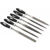Sada ihlových pilníkov 5 x 180 mm s rukoväťou, 6-dielna sada, XL-TOOLS Sada ihlových pilníkov 5 x 180 mm s rukoväťou, 6-dielna sada, XL-TOOLS