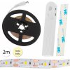 Senzor pohybu LED pásik 2M teplá biela napájaný batériou USB Senzor pohybu LED pásik 2M teplá biela napájaný batériou USB