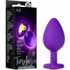 Temptasia M análny dildo srdce so zlatým kameňom fialový stredný Temptasia M análny dildo srdce so zlatým kameňom fialový stredný