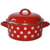 Metalac Smaltovaný rajnica červený s bodkami 16 cm 1,5l Metalac Smaltovaný rajnica červený s bodkami 16 cm 1,5l