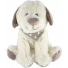 Teddies Pejsek sedící se šátkem plyš - 23 cm - bílá Teddies Pejsek sedící se šátkem plyš - 23 cm - bílá