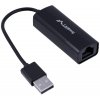 LAE Lanberg NC-0100-01 USB-A RJ-45 adaptér čierny LAE Lanberg NC-0100-01 USB-A RJ-45 adaptér čierny