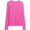 GAP Dámske tričko V FAST LS ESSENTIAL RIB TEE ružová