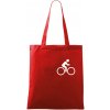 Mapa ČR + kolo na prsu - Taška bavlnená - 42 x 38 cm ( Červená ) Mapa ČR + kolo na prsu - Taška bavlnená - 42 x 38 cm ( Červená )