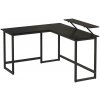 Rohový písací stôl SOLEA čierna EZ0025 + záruka 3 roky zadarmo + záruka 3 roky zadarmo Rohový písací stôl SOLEA čierna EZ0025 + záruka 3 roky zadarmo + záruka 3 roky zadarmo