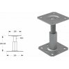 DOMAX PR zaskrutkovacia pätka stĺpika nastaviteľná závitová Galvanické pozinkovanie nastrieborno (ZNG) PR 100/130 - 100 x 130 x 100 - 150 x 3 mm (4 ks) DOMAX PR zaskrutkovacia pätka stĺpika nastaviteľná závitová Galvanické pozinkovanie nastrieborno (ZNG) PR 100/130 - 100 x 130 x 100 - 150 x 3 mm (4 ks)