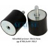Silentblok priemer 10x12,5mm typ B M3,5x10 / M3,5 Silentblok priemer 10x12,5mm typ B M3,5x10 / M3,5