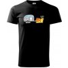 Slimačí obytňák - Tričko extra veľké (5-8XL) - 5XL ( Čierna ) Slimačí obytňák - Tričko extra veľké (5-8XL) - 5XL ( Čierna )