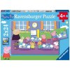 RAVENSBURGER Prasátko Peppa ve škole 2x24 dielov RAVENSBURGER Prasátko Peppa ve škole 2x24 dielov