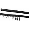 Stropná hliníková koľajnica SMART čierna - dvojradová Dĺžka: 160cm, Typ príslušenstva: Čierny otočný háčik Stropná hliníková koľajnica SMART čierna - dvojradová Dĺžka: 160cm, Typ príslušenstva: Čierny otočný háčik