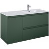 Lotosan LN9018 AKRA skrinka pod umývadlo / dosku s košom na prádlo 120 cm 120 x 63,5 x 45,8 cm smaragd matná