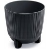 Kvetináč plast sivý Prosperplast 12,6 cm x 12,6 x 12,5 cm Kvetináč plast sivý Prosperplast 12,6 cm x 12,6 x 12,5 cm