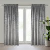 Zamatový záves v oceľovej farbe AVENA s bodkovanou striebornou potlačou 135x270 cm Zamatový záves v oceľovej farbe AVENA s bodkovanou striebornou potlačou 135x270 cm