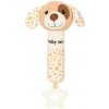 Plyšové hrkálka s pískatkom Baby Mix – psík hnedý Plyšové hrkálka s pískatkom Baby Mix – psík hnedý