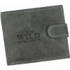 Čierna pánska peňaženka z brúsenej kože RFID v krabičke WILD Čierna pánska peňaženka z brúsenej kože RFID v krabičke WILD