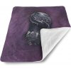 Sablio Deka pre bábätko BLACK PANTHER z profilu Fialový hmlistý - 80x100 cm Sablio Deka pre bábätko BLACK PANTHER z profilu Fialový hmlistý - 80x100 cm