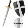SÚPRAVA RYTIERA KRÁĽA BOJOVNÍKA 2KS KRIŽIAK ŠTÍT MEČ DOPLNKY KARNEVAL SÚPRAVA RYTIERA KRÁĽA BOJOVNÍKA 2KS KRIŽIAK ŠTÍT MEČ DOPLNKY KARNEVAL