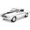 Maisto - 1968 Ford Mustang GT Cobra Jet, biela, 1:18 Maisto - 1968 Ford Mustang GT Cobra Jet, biela, 1:18