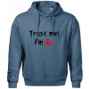 Trust me I´m Bc. / Ver mi som Bc. - Oversized mikina pánska Moon - kratšia + širšia - M ( Denim ) Trust me I´m Bc. / Ver mi som Bc. - Oversized mikina pánska Moon - kratšia + širšia - M ( Denim )