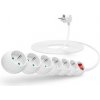 CONNECT IT CONNECT IT prodlužovací kabel 230 V, 6 zásuvek, 5 m, s vypínačem (bílý) CONNECT IT CONNECT IT prodlužovací kabel 230 V, 6 zásuvek, 5 m, s vypínačem (bílý)