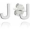 MINET Strieborné náušnice písmeno „J“ (Ag 925/1000, 0,6 g) MINET Strieborné náušnice písmeno „J“ (Ag 925/1000, 0,6 g)