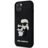 Karl Lagerfeld 3D Rubber Karl and Choupette iPhone 13 čierne Karl Lagerfeld 3D Rubber Karl and Choupette iPhone 13 čierne