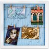 Fotorámik na 6 fotiek 10x15 so štipcami Gitter blue Fotorámik na 6 fotiek 10x15 so štipcami Gitter blue