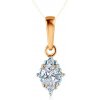 Savicki Prívesok dvojfarebné zlato laboratórne diamanty B Z Z0790 00056 585 ZB
