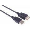 PremiumCord kabel prodlužovací USB 2.0, A-A, 1m, černá PremiumCord kabel prodlužovací USB 2.0, A-A, 1m, černá