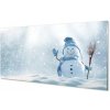 Obraz na akrylátovom skle Snehuliak sneh 100x50 cm Obraz na akrylátovom skle Snehuliak sneh 100x50 cm