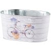 Plechový kvetináč oválny bicykel, 3 farebné 225x135x115mm Plechový kvetináč oválny bicykel, 3 farebné 225x135x115mm