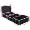 vidaXL Kufrík na make-up čierny 37x24x40 cm hliníkový - Čierna - 116949-63662 vidaXL Kufrík na make-up čierny 37x24x40 cm hliníkový - Čierna - 116949-63662