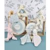 Doudou Dárková sada - Plyšová myška s dečkou z BIO bavlny 15 cm zeleno-bílá Doudou Dárková sada - Plyšová myška s dečkou z BIO bavlny 15 cm zeleno-bílá