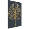 Impresi Obraz Zlatý kreslený list - 60 x 90 cm Impresi Obraz Zlatý kreslený list - 60 x 90 cm