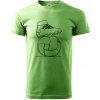 Futbalová lopta kopačka jedným ťahom - Klasické pánske tričko vyššej gramáže - 4XL ( Trávová zelená ) Futbalová lopta kopačka jedným ťahom - Klasické pánske tričko vyššej gramáže - 4XL ( Trávová zelená )