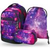 Školský ruksak s viacerými priehradkami BAAGL fialový Školský ruksak s viacerými priehradkami BAAGL fialový