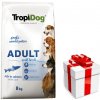 TropiDog Premium Adult SMALL BREEDS - bohatý na lososa, s ryžou 8kg + prekvapenie pre vášho psa ZDARMA TropiDog Premium Adult SMALL BREEDS - bohatý na lososa, s ryžou 8kg + prekvapenie pre vášho psa ZDARMA