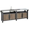 Decocoat unity chef plastový záhradný grilovací stôl 415l jaseňové drevo Decocoat unity chef plastový záhradný grilovací stôl 415l jaseňové drevo