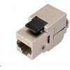 Samorezný keystone Solarix CAT6 STP RJ45, čierny Samorezný keystone Solarix CAT6 STP RJ45, čierny
