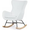 Nábytek PEGAS s.r.o. Houpací křeslo, bílá, látka, AK-376 WT2 Nábytek PEGAS s.r.o. Houpací křeslo, bílá, látka, AK-376 WT2