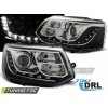 Tuning-tec Predné svetlomety TRUE DRL CHROME pasujú na VW T5 2010-2015 Tuning-tec Predné svetlomety TRUE DRL CHROME pasujú na VW T5 2010-2015